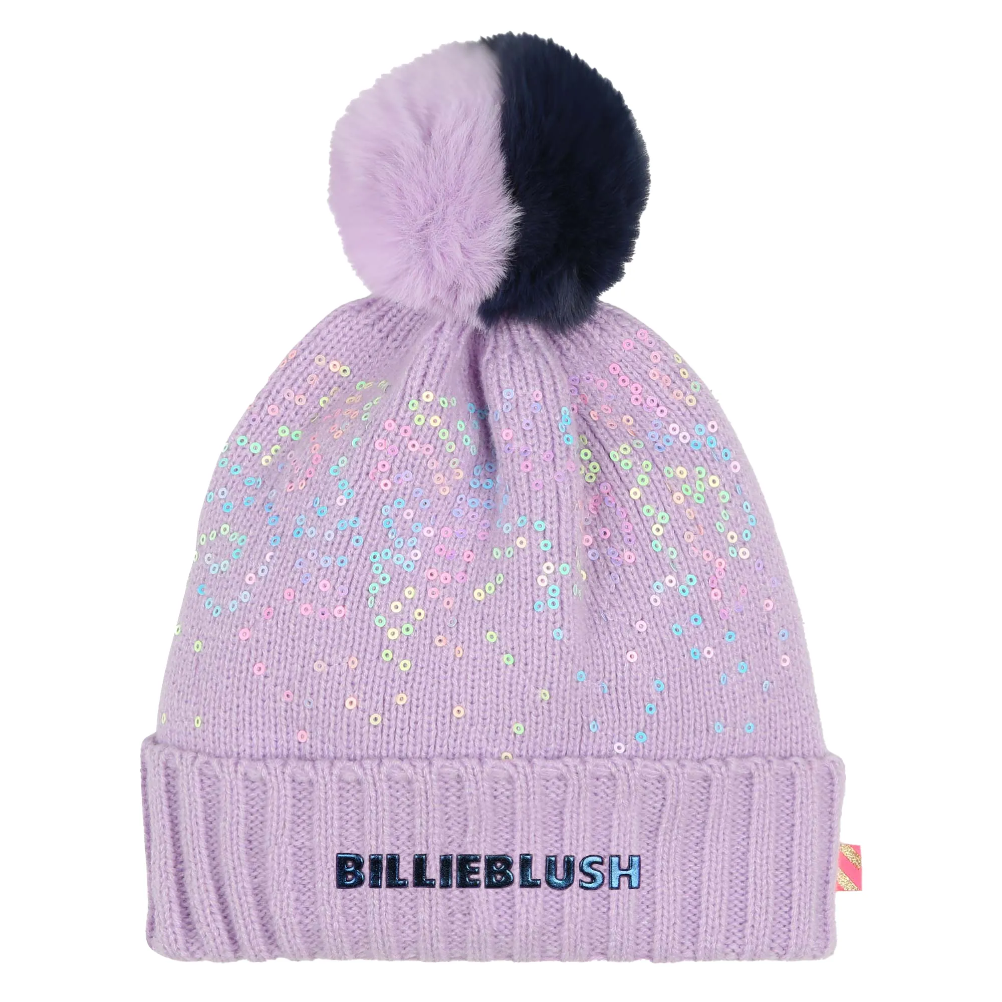 BILLIEBLUSH Gorro con pompón y lentejuelas