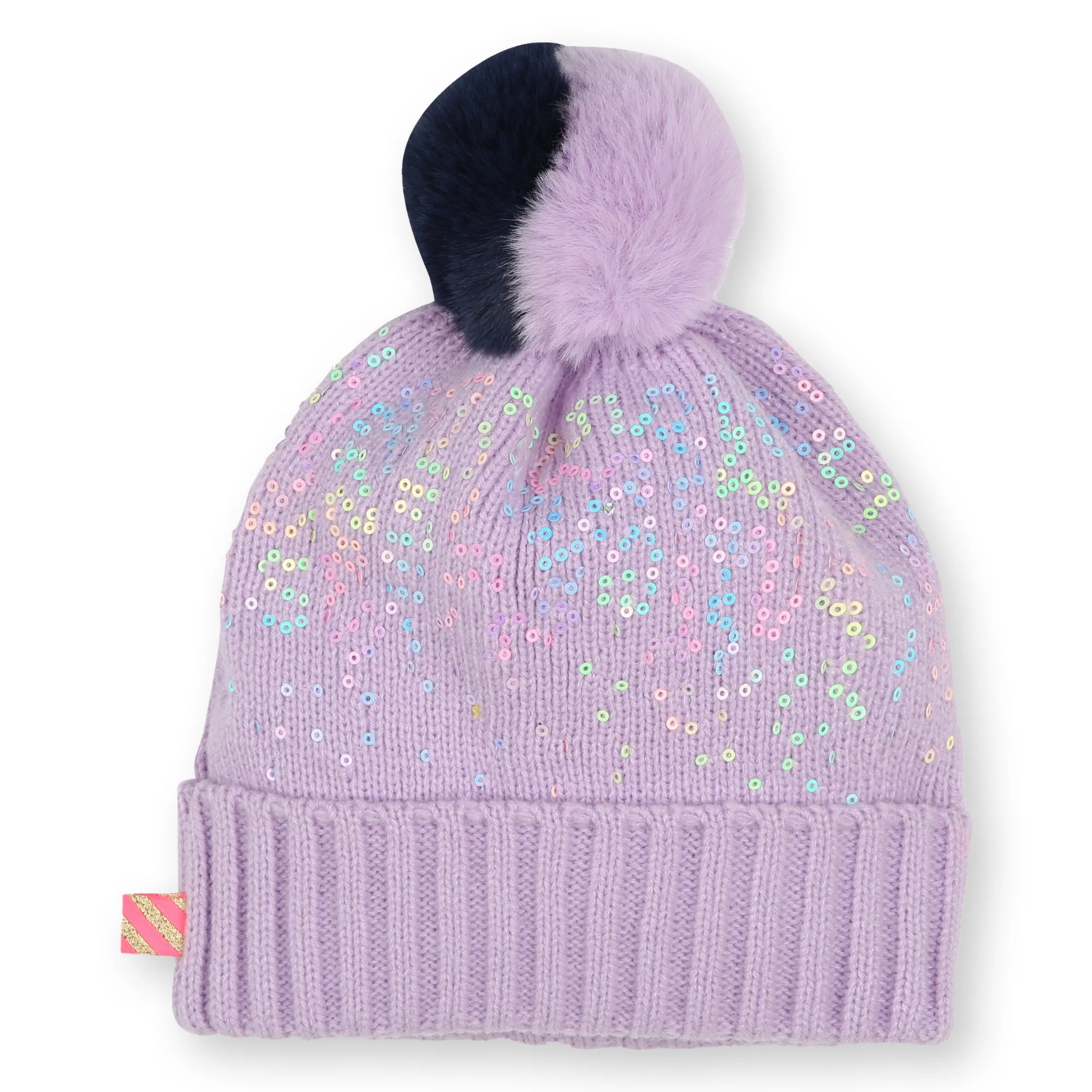 BILLIEBLUSH Gorro con pompón y lentejuelas