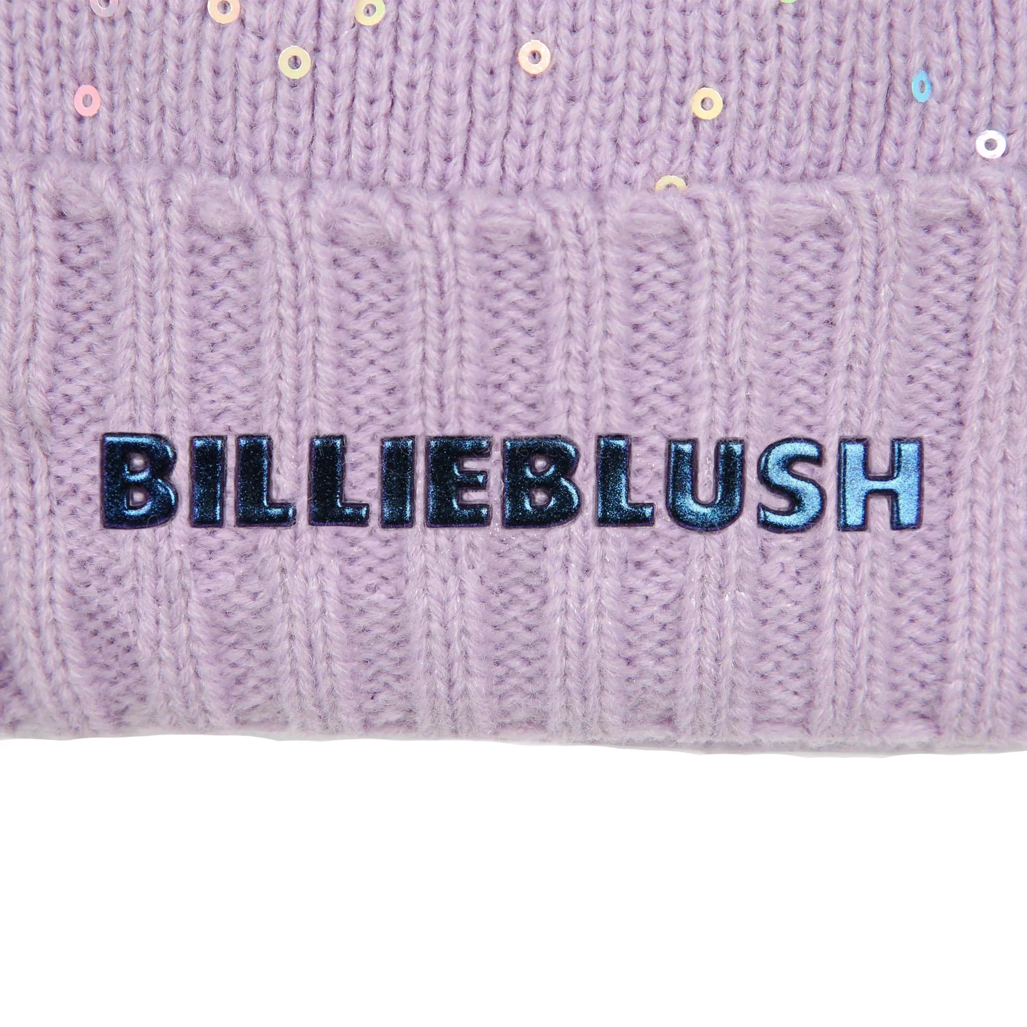 BILLIEBLUSH Gorro con pompón y lentejuelas