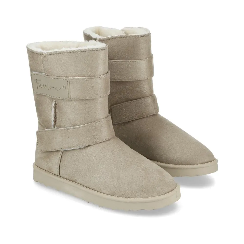 Bota Sherpa Mujer Freedom Taupe