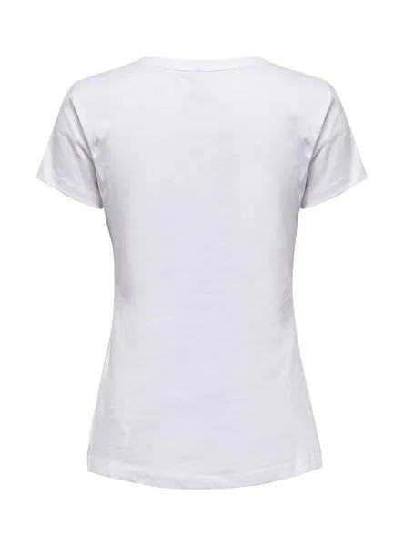 camiseta only nima blanco para mujer