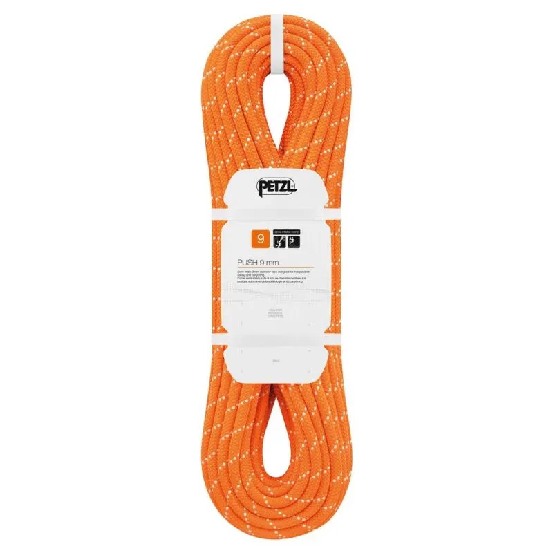 Cuerda semiestática PETZL Push 9MM (NARANJA) 200M