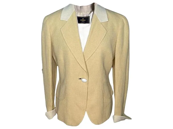 FENDI Chaquetas M Beige 