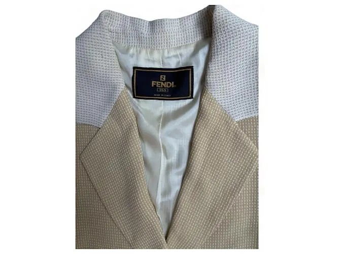 FENDI Chaquetas M Beige 