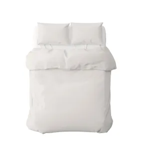 Funda Nórdica Percal 200h Cama 105 - Blanca