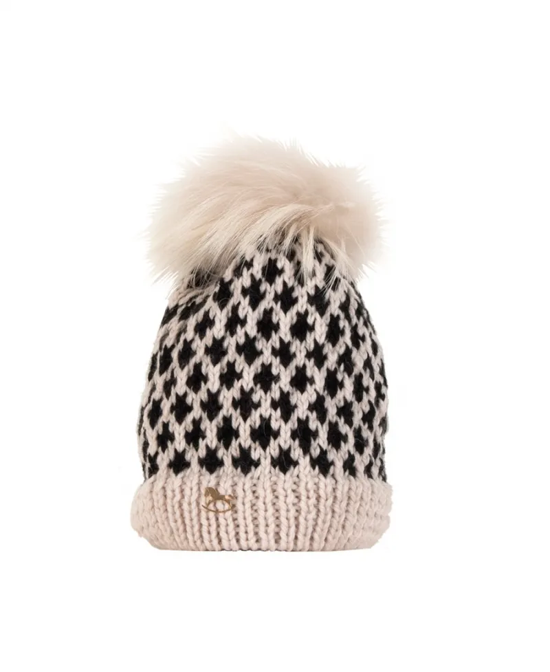 Gorro CASILDA Y JIMENA Bicolor Pompon Hielo