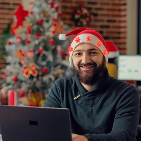 Gorro Navideo de Santa Claus con Luces