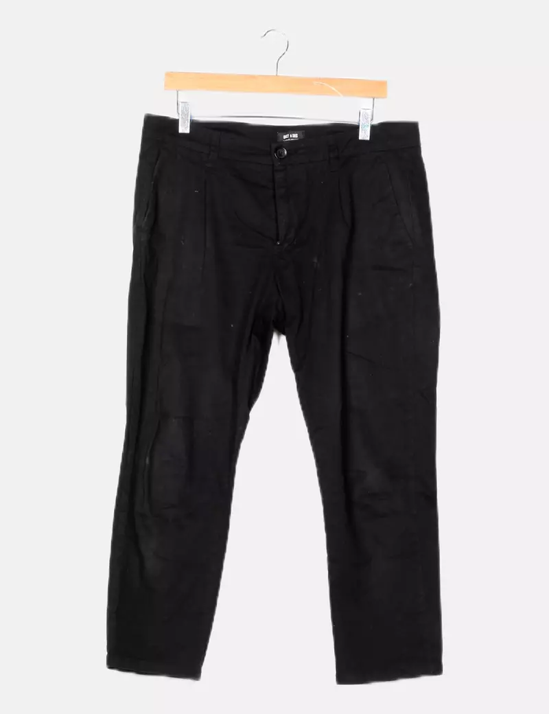 ONLY & SONS Pantalón chino negro casual