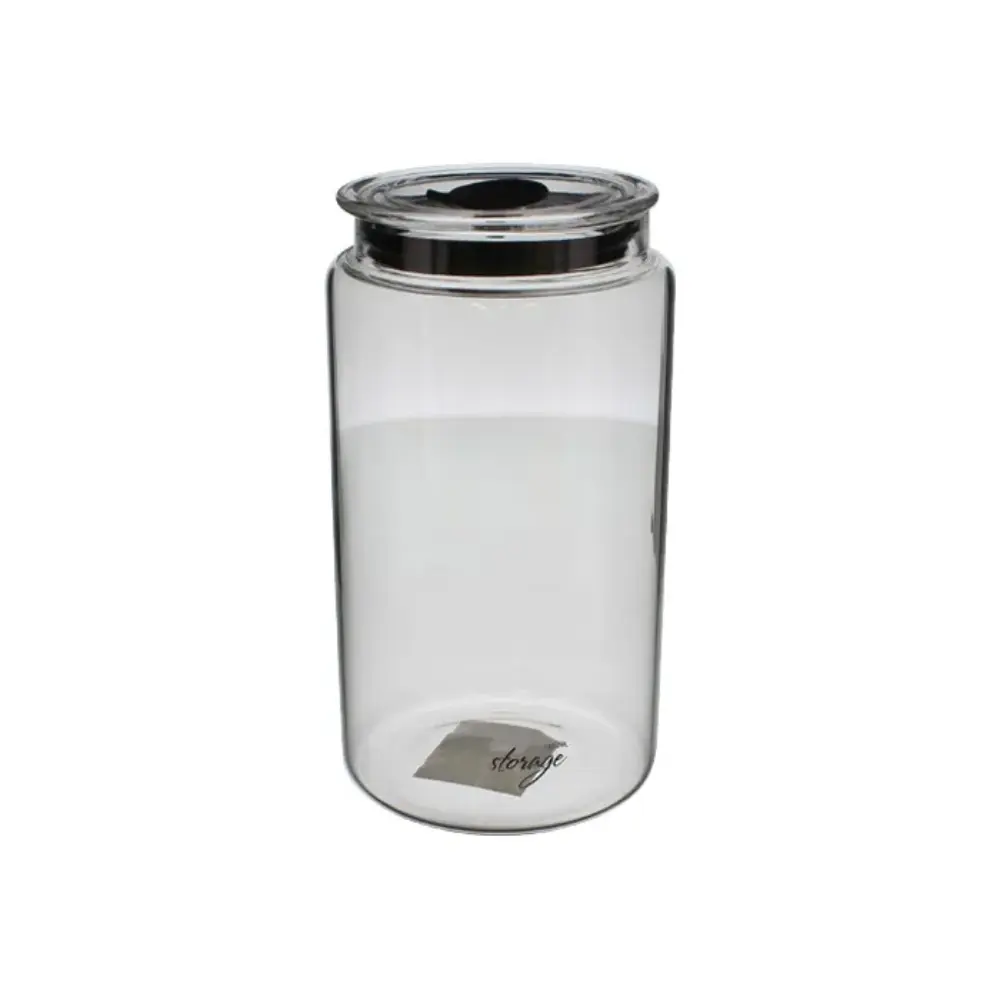 Pote de cocina 1.650 ml transparente/negro