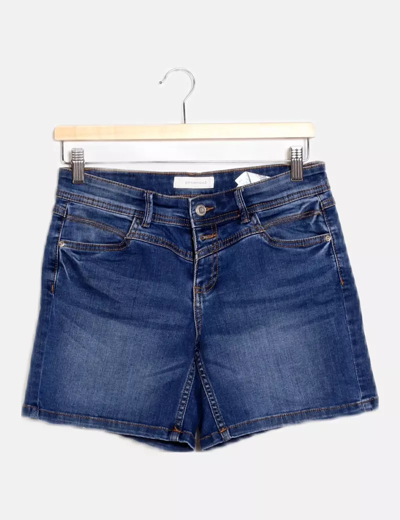 Promod Short denim azul casual