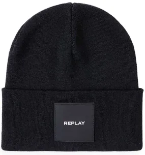 Replay AX4167.003 Gorro de punto de vuelta para en negro