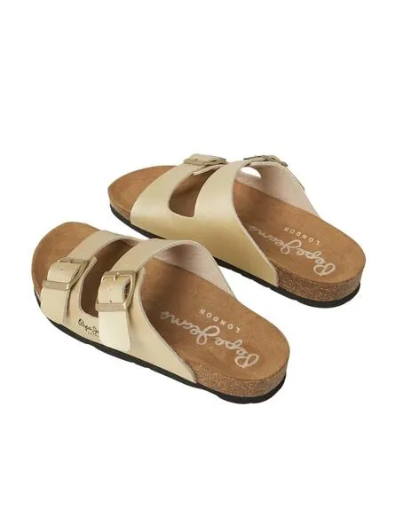 Sandalias Pepe Jeans Oban Classic Dorado Mujer