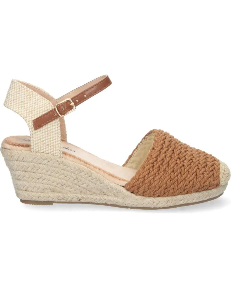 Sandalias PUNTOSALAO  de Mujer ALPARGATAS DE CUNA MEDIA DE YUTE TEXTURA MUJER CAMEL  VARIOS COLORES