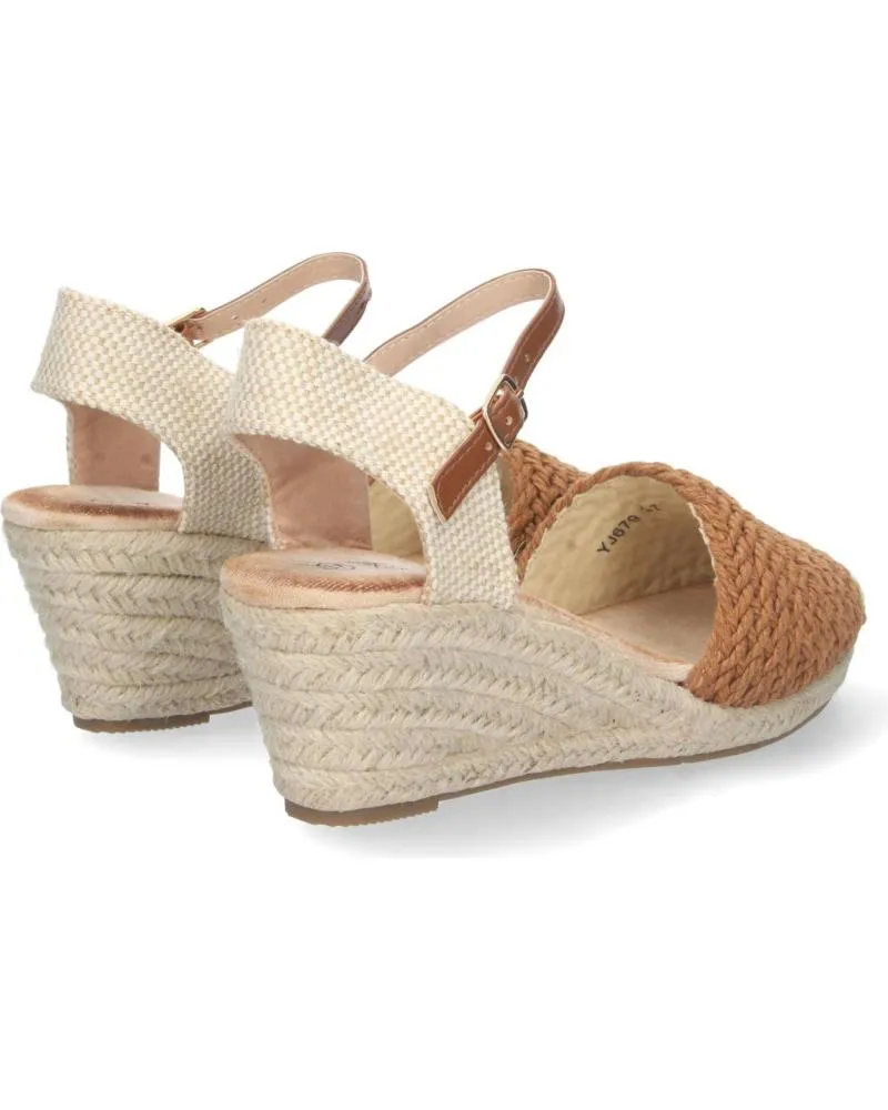 Sandalias PUNTOSALAO  de Mujer ALPARGATAS DE CUNA MEDIA DE YUTE TEXTURA MUJER CAMEL  VARIOS COLORES