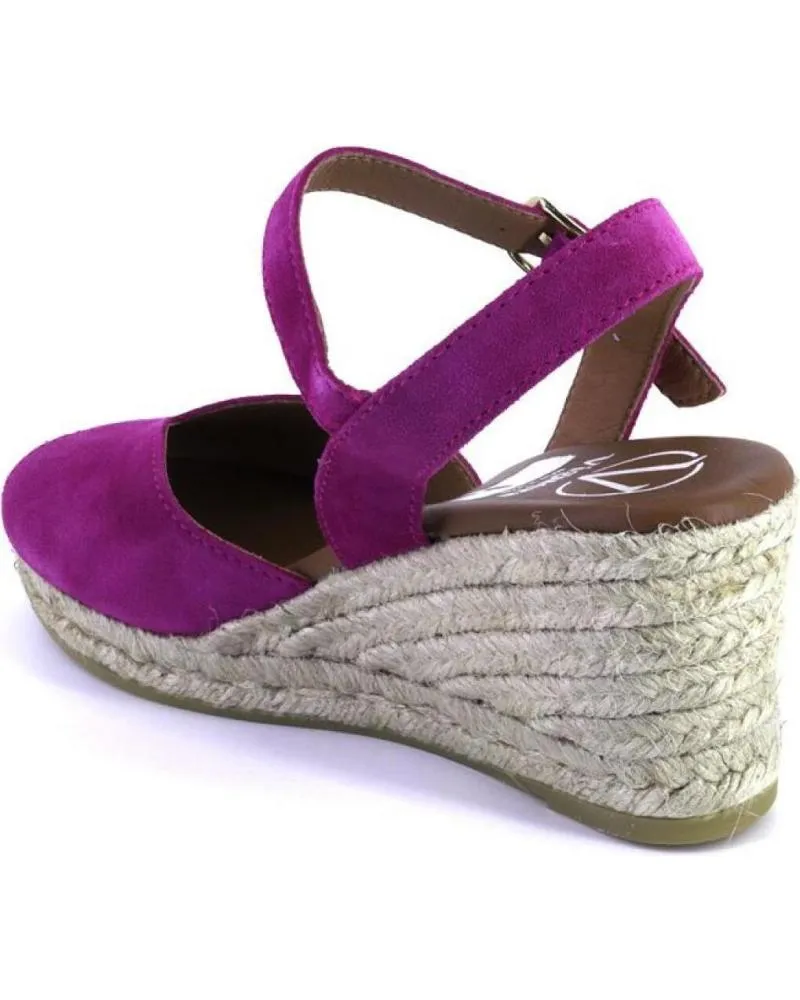 Sandalias VIGUERA  de Mujer 2008VITELO ALPARGATAS DE CUNA CANAMO ESPARTO YUTE DE  FUCSIA