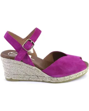 Sandalias VIGUERA  de Mujer 2008VITELO ALPARGATAS DE CUNA CANAMO ESPARTO YUTE DE  FUCSIA