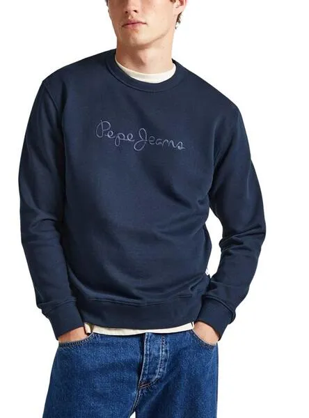 Sudadera Pepe Jeans Joe Crew Marino para Hombre