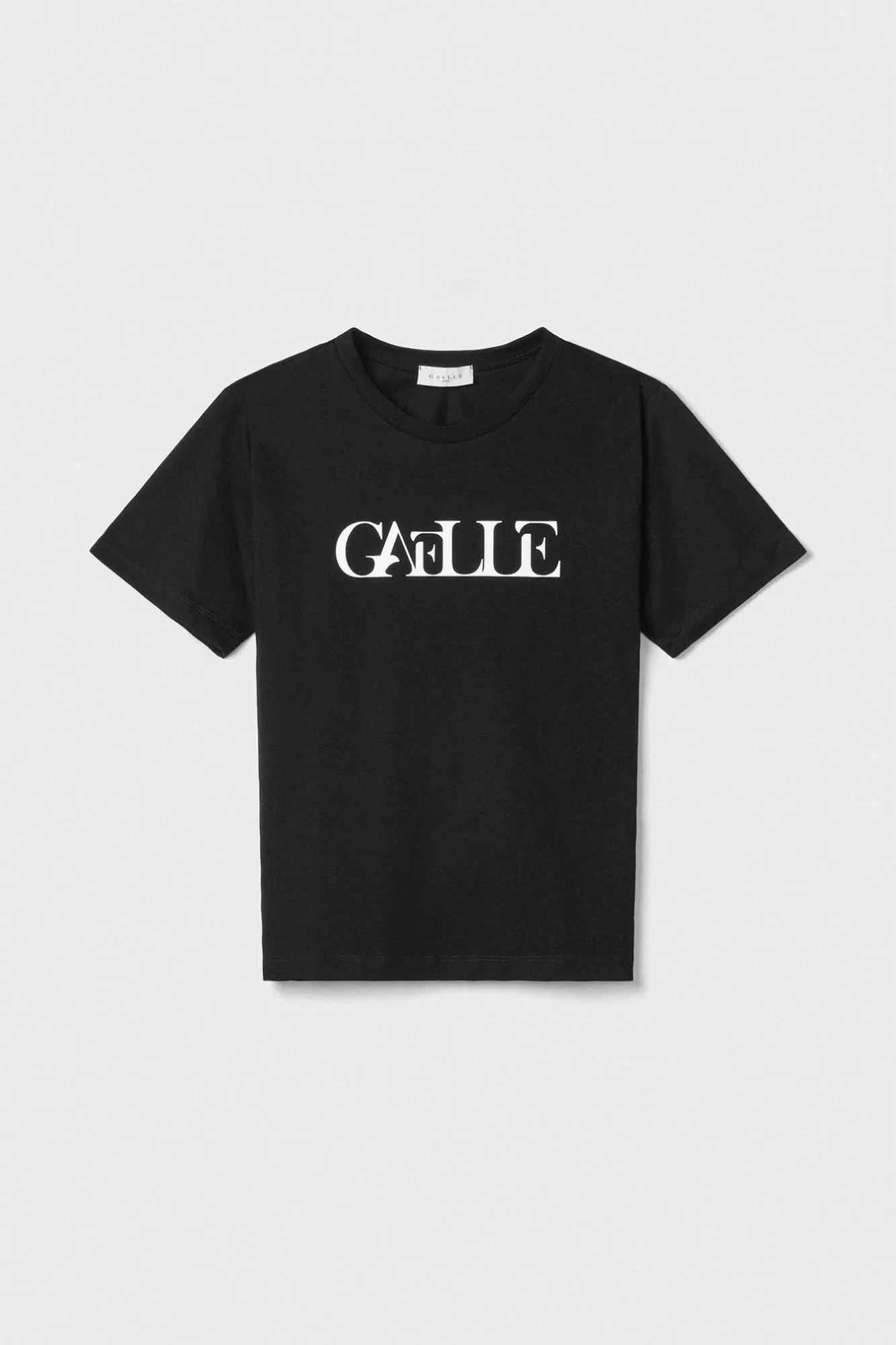 T-Shirt Paricollo Mezza Manica Nero - Gaëlle Paris