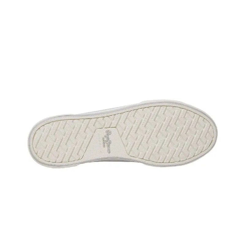 Tenis Pepe Jeans Mujer Brady Party W Plata - Blanco