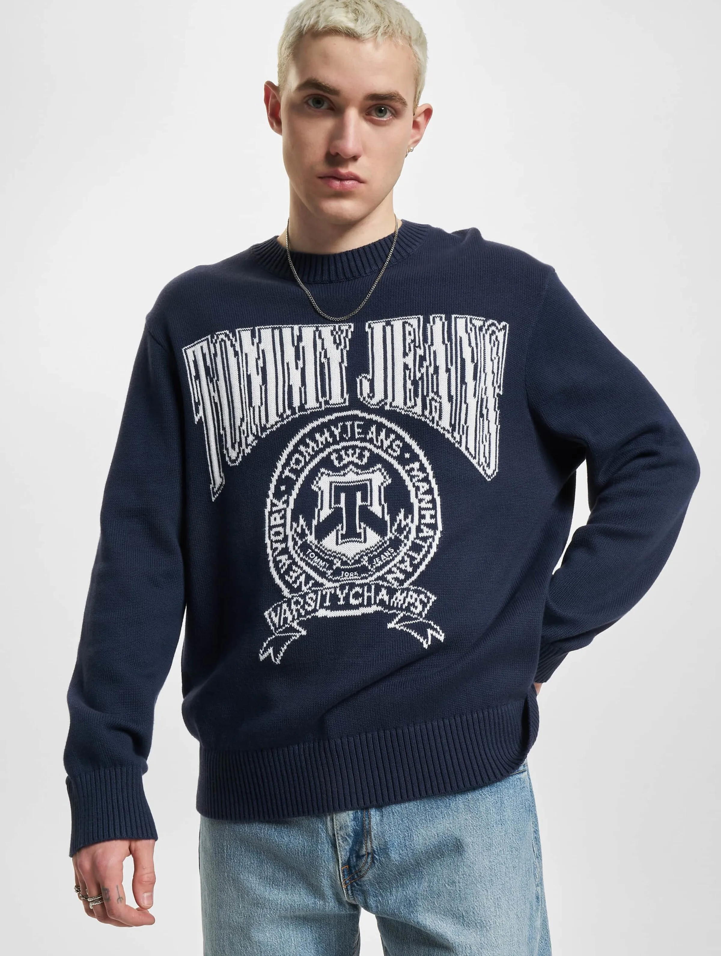 Tommy Jeans Relaxed Varsity Jacquard Knit