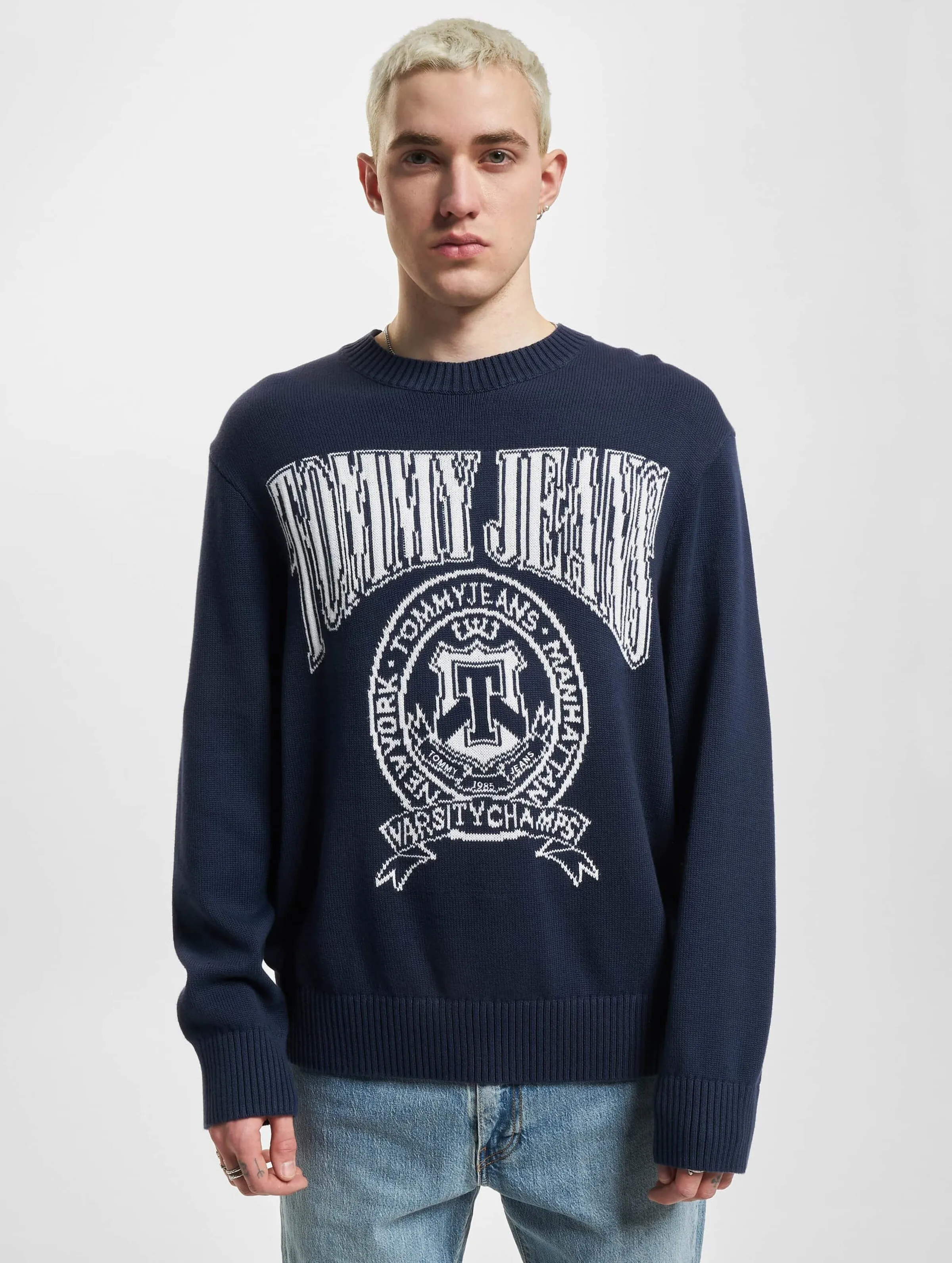 Tommy Jeans Relaxed Varsity Jacquard Knit