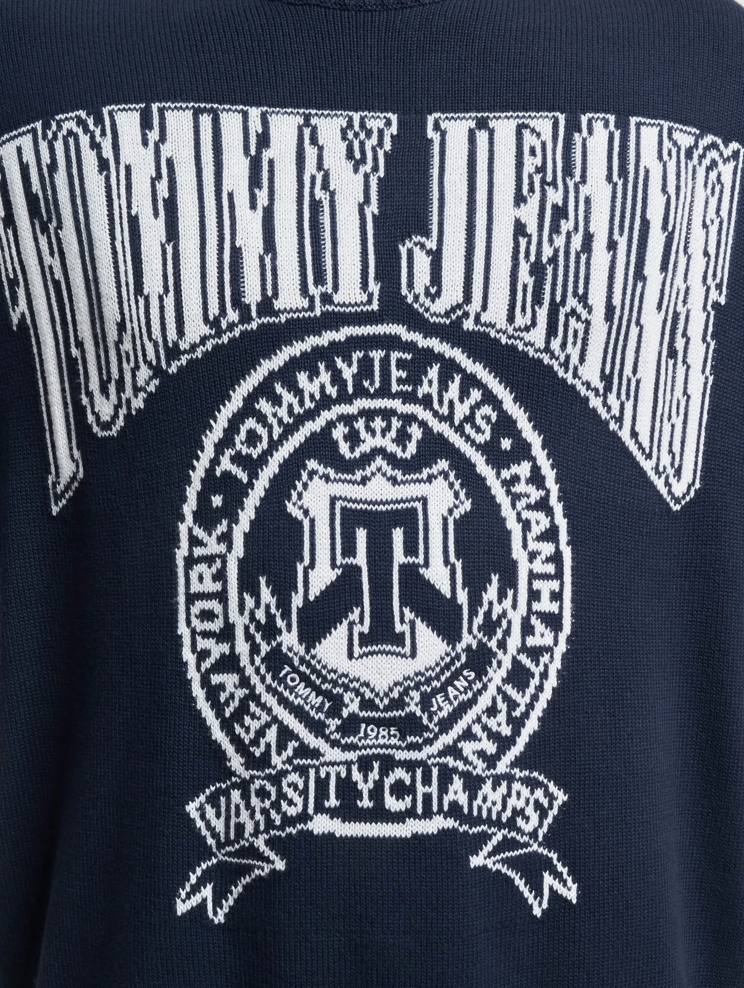 Tommy Jeans Relaxed Varsity Jacquard Knit