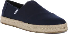 Toms Alp Rope 2.0 Alpargatas de Lona para Hombre en Azul Marino