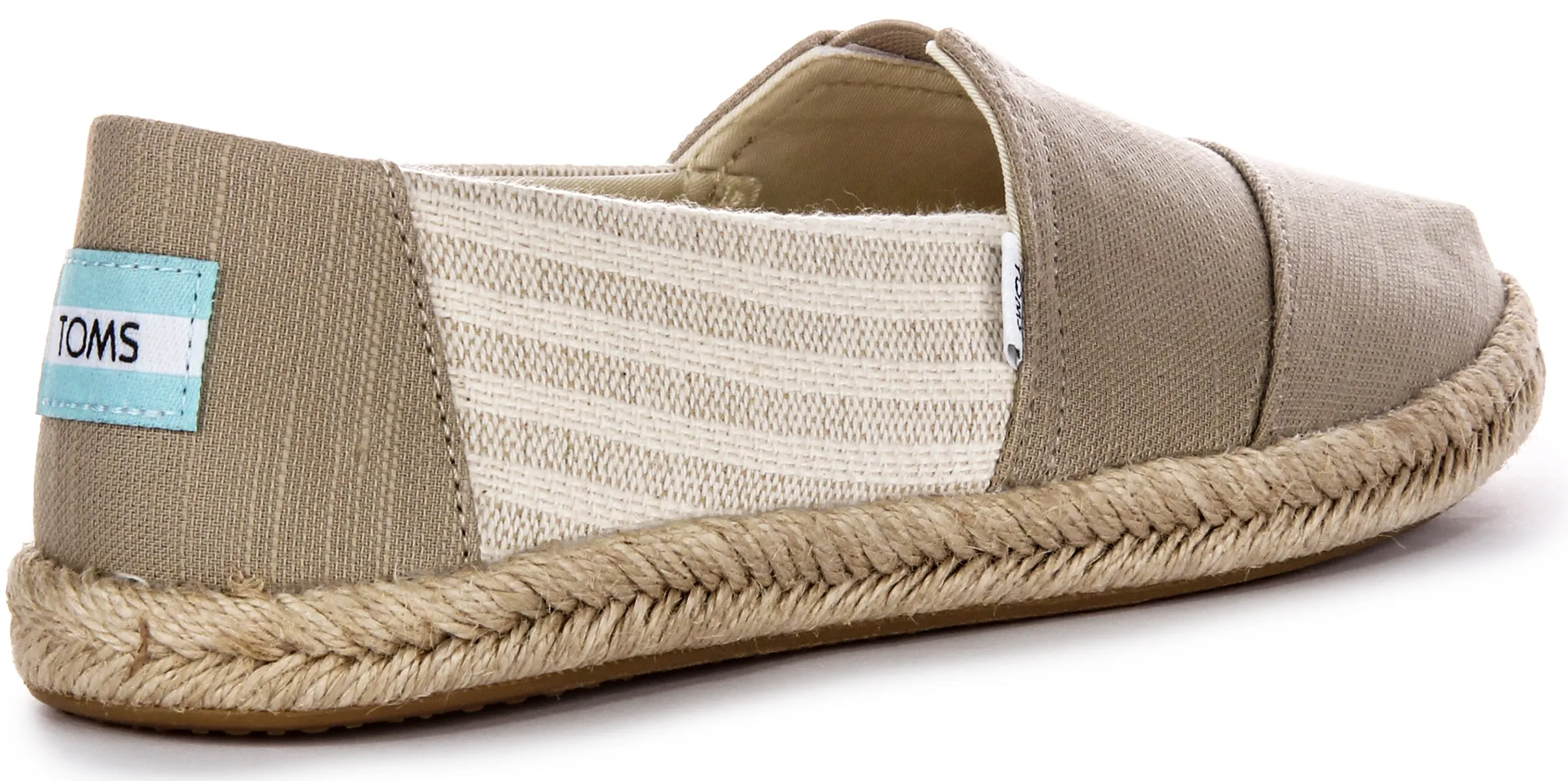 Toms Alpargata Alrop Slobby Alpargatas de Mujer en Tela Eco Reciclada Beige