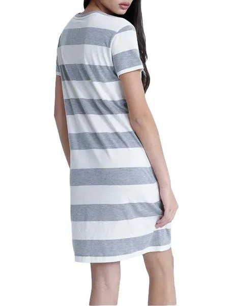 vestido superdry darcy striped gris para mujer